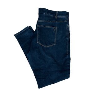 LulaRoe Dark Denim Jeans Women’s Size 36 Elastic Waist Slimming Plus Size